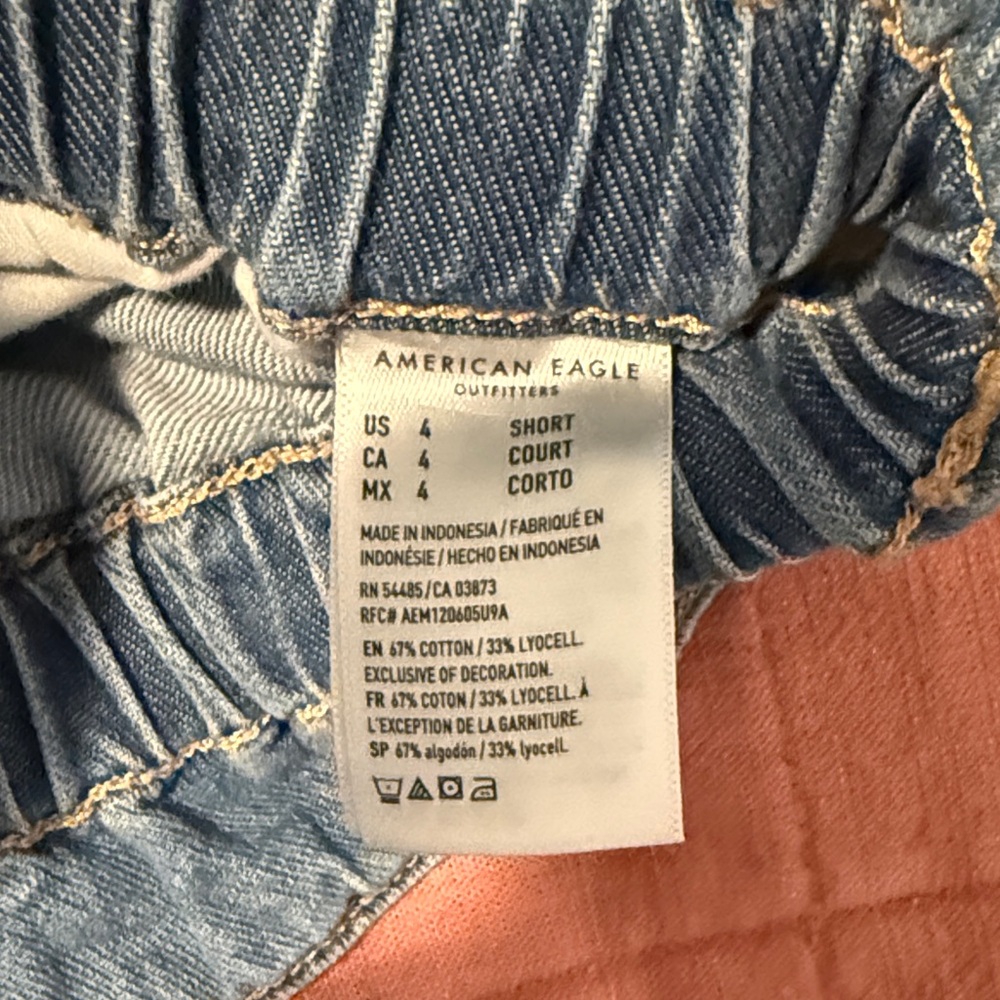 American Eagle Outfitters High Rise Blue Jeans - Picture 6 of 8